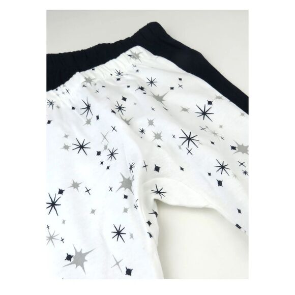 The Honest Company Kids Bottoms - Black and White Star Print Size 18m - Picture 3 of 7
